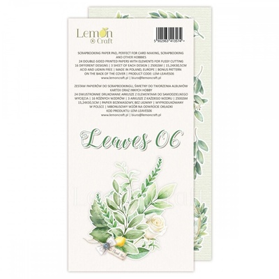 Набір паперу для скрапбукінгу Lemoncraft - Leaves 06, 15.2х30.5 см, елементи для вирізання