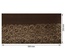 Отрез кожзама с тиснением  золотой фольгой Golden Clocks Chocolate 50 х 25 см, ТМ Фабрика Декора