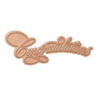 Пластины для фольгирования от Spellbinders - Copperplate Script Congratulations