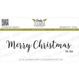 Акриловый штамп Lesia Zgharda TA164 Merry Christmas, размер 7.4х1.4 см