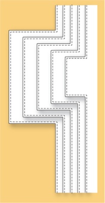 Ножи от Memory Box - Square Bump Borders craft die
