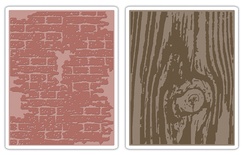 Набор папок для тиснения Sizzix Woodgrain Texture Fade, 2 шт.