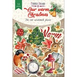 Набор высечек коллекция Our warm Christmas 53 шт, ТМ Фабрика Декора