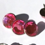 Набор брадсов Eyelet Outlet - Jewel Brads Pink, цвет розовый, 16 мм, 10 штук