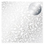 Лист кальки (веллум) с фольгированием Silver Butterflies 30,5х30,5 см, ТМ Фабрика Декора