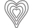 Лезвия от Sizzix - Sizzix Framelits Die Set 4PK - Hearts, Scallop #2, 4 шт.