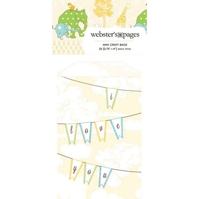 Конвертик Webster's Pages - Bulk Mini Bag Flags, размер 10х7 см, 1 шт.