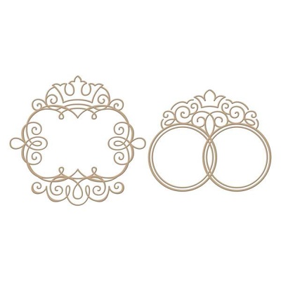 Пластины для фольгирования от Spellbinders - Monogram Medallions