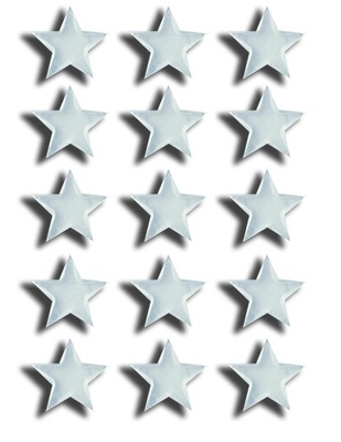 Прозрачные эпоксидные наклейки Epiphany Crafts - Bubble Caps Star 25