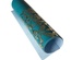 Отрез кожзама с тиснением  золотой фольгой Golden Butterflies Turquoise 50 х 25 см, ТМ Фабрика Декора