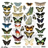 Лист скрапбумаги от ABstudio - Scrapbooking paper ABstudio - Butterfly Effect 30х30см