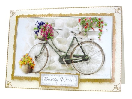 Заготовка-Topper для Flower Soft - Country - Bicycle, 1 шт.