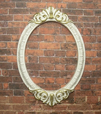 Гипсовая рамка, белая с золотом, от Е.В.A, 8,5х5,8 см, 1 шт.
