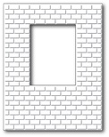 Нож для вырубки от Poppystamps - Brick Window Wall
