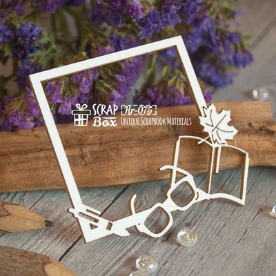 Чипборд ScrapBox - Рамочка школьник Hr-075