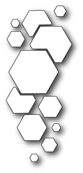 Нож для вырубки от Poppystamps - DIES - Mod Hex Background