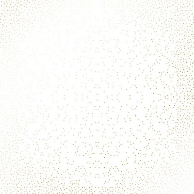 Лист односторонней бумаги с фольгированием Golden Mini Drops White, ТМ Фабрика Декора