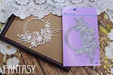 Ножи для вырубки Fantasy рамка «Куст шиповника» размер 11.3*7.3 см