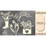 Набор чипбордов Scent of spring 1, цвет молочный, ТМ Фабрика Декора