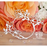 Чипборд ScrapBox - Рамочка с магнолиями круглая Hr-093