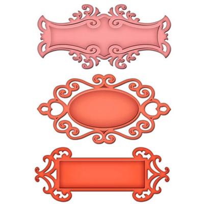 Лезвия от Spellbinders - Fancy Tags Two, 3 шт