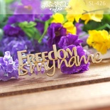 Чипборд от Вензелик - Freedom is my name, размер: 65x23 мм