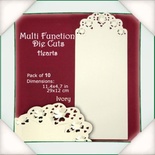 Заготовки для открытки от Flower Soft - Multi Function Die Cuts - Hearts (Ivory)