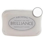 Чернила для штампинга Tsukineko - Brilliance Moonlight White, большие