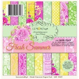 Набор скрапбумаги LemonCraft - Fresh Summer, 15х15 см