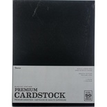 Набор кардстока DCWV Core'dinations Darice Value Pack Smooth Cardstock, Black Cat, 21.6х27.9 см, 50 листов, черный