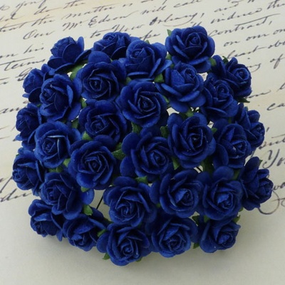 Цветы розочек от Thailand - ROYAL BLUE , 10 мм, 10 шт