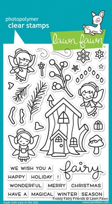 Штампы от Lawn Fawn - Frosty Fairy Friends, 33 шт