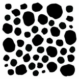 Маска The Crafter's Workshop - Mini Template Messy Circles, 15х15 см