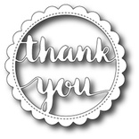 Ножи от Memory Box - Scalloped Thank You Circle Frame craft die
