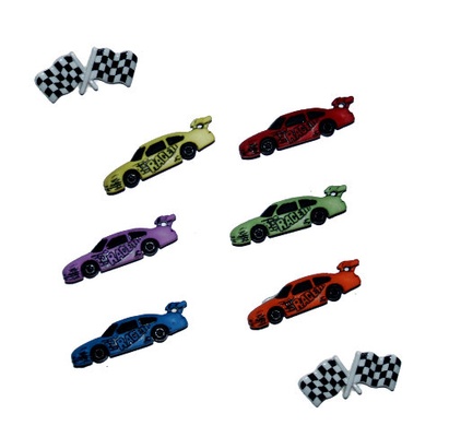 Набор декоративных пуговиц Dress It Up - Start Your Engines