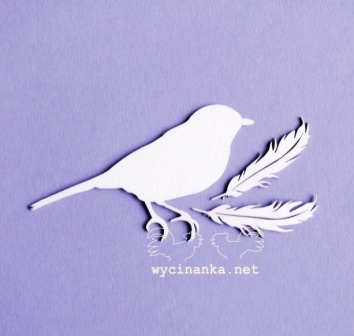 Чипборд от Wycinanka - Птица и перышки