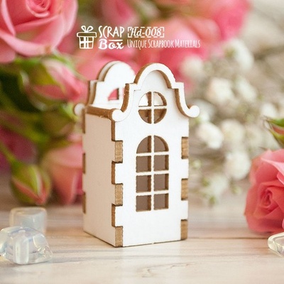 3d чипборд ScrapBox - Английский домик Hd-008