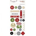 Пуговицы Teresa Collins - Candy Cane Lane - Chipboard Buttons
