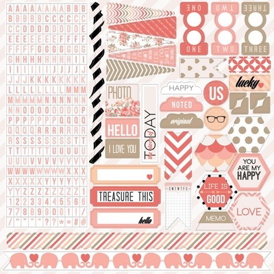 Набор наклеек Teresa Collins Designs - You Are My Happy - Stickers