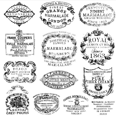 Штампы от IOD - Crockery 12x12 Decor Stamp™, 30x30 см