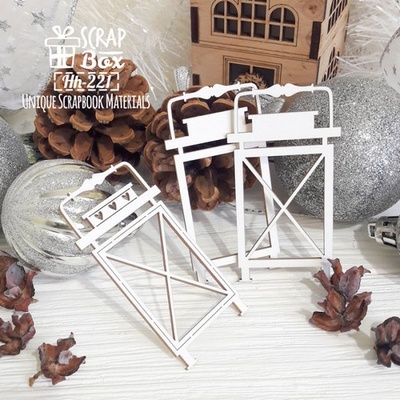 Чипборд ScrapBox - Заготовка для шейкера фонарь 3 дет Hh-221