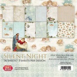 Набор односторонней скрапбумаги от Craft & You Design - Silent Night, 15x15 см, 36 шт, 190 гр/м2