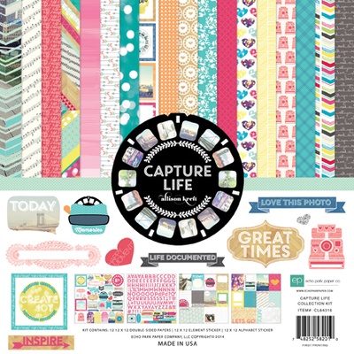 Набор бумаги от Echo Park - Capture Life, 30х30см, 12+2 листов