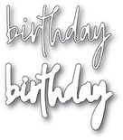 Ножи для вырубки от Memory Box - Birthday Jotted Script
