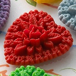 Украшение Webster's Pages - Whimsy Hearts - Red, 1 шт.