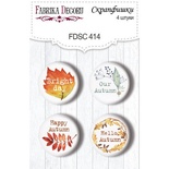 Набор скрапфишек 4шт Colors of Autumn EN 414, ТМ Фабрика Декора