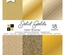 Набор кардстока DCWV Solid Golds, 15х15 см, 18 листов, золото, разные текстуры