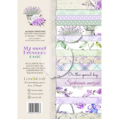 Набор скрапбумаги LemonCraft - My sweet Provence, 21x29 см, двусторонняя