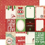 Лист двусторонней бумаги от Echo Park - Christmas Story Paper