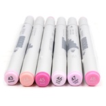 Набор алкогольных маркеров от First Edition - Twin Markers - Pinks, розовые, 6 шт.